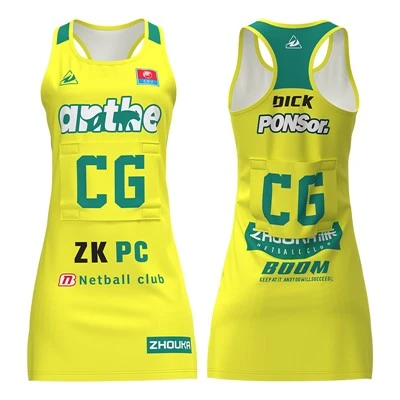 تنورة Netball عالية مرنة Spandex Fabric Women's Netball Sportswear